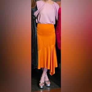 & Other Stories Orange Skirt